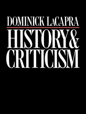 cover image of History and Criticism